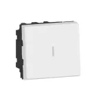 MOSAIC - Łącznik schodowy dwubiegunowy 20 AX 250 V~ - 2 modułowy - Biały