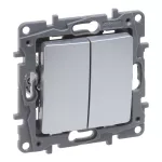 NILOE SELECTION - ŁĄCZNIK SCHODOWY PODWÓJNY 10 AX ALUMINIUM