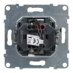 SUNO - Łacznik jednobiegunowy podświetlany - 10 AX - 250 V~ - zaciski automatyczne, Biały