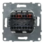 SUNO - Łącznik schodowy podwójny - 10 AX - 250 V~ - zaciski automatyczne, Aluminium