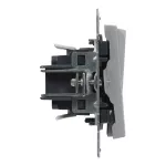 SUNO - Łącznik schodowy podwójny - 10 AX - 250 V~ - zaciski automatyczne, Aluminium