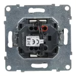 SUNO - Łącznik schodowy z podświetleniem - 10 AX - 250 V~ - zaciski automatyczne, Aluminium