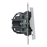 SUNO - Łącznik schodowy z podświetleniem - 10 AX - 250 V~ - zaciski automatyczne, Aluminium