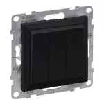 SUNO - Łącznik potrójny - 20 AX - 250 V~ - zaciski śrubowe, Czarny