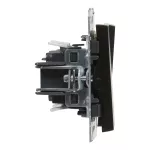 SUNO - Łącznik świecznikowy - 10 AX - 250 V~ - zaciski automatyczne, Czarny