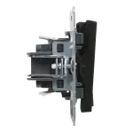 SUNO - Łącznik schodowy podwójny - 10 AX - 250 V~ - zaciski automatyczne, Czarny
