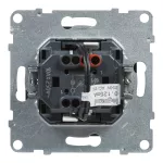 SUNO - Łacznik jednobiegunowy podświetlany - 10 AX - 250 V~ - zaciski automatyczne, Czarny