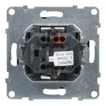 SUNO - Łącznik schodowy z podświetleniem - 10 AX - 250 V~ - zaciski automatyczne, Czarny