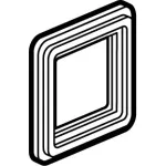 Soliroc - Adapter do osprzetu Mosaic z klapka - IP20