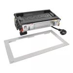 INCARA: FLIP UP - 2X2P+Z / USB A+C / RJ45 / HDMI - 2,0 M-METAL