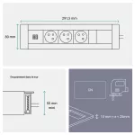 INCARA: MULTILINK - 3X2P+Z / USB A+C - 2,0 M-BIAŁY