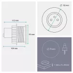 INCARA: DISQ 80 - 2P+Z / USB A+C - 0,5 M WIELAND-BIAŁY