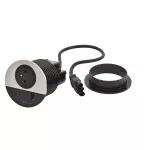 INCARA: DISQ 80 - 2P+Z / USB A+C - 0,5 M WIELAND-METAL/CZARNY
