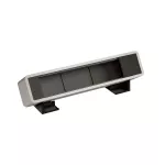 INCARA: ONDESK - BLOK NIEWYPOSAŻONY 8 MODUŁÓW MOSAIC 45 - ALUMINIUM/CZARNY
