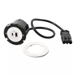 INCARA: DISQ 60 - USB A+C - 0,5 M WIELAND-BIAŁY