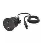 INCARA: DISQ 80 - 2P+Z / USB A+C / RJ45 - 0,5 M WIELAND-CZARNY