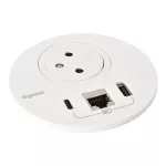 INCARA: DISQ 80 - 2P+Z / USB A+C / RJ45 - 0,5 M WIELAND-BIAŁY