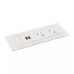 INCARA: MULTILINK - 2X2P+Z / USB A+C - 2,0 M-BIAŁY