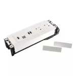 INCARA: MULTILINK - 2X2P+Z / USB A+C / RJ45 / HDMI - 2,0 M-BIAŁY