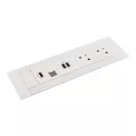 INCARA: MULTILINK - 2X2P+Z / USB A+C / RJ45 / HDMI - 2,0 M-BIAŁY