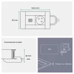INCARA: MULTILINK - 2P+Z / USB A+C - 2,0 M-CZARNY