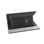 INCARA: POP UP - 2P+Z / USB A+C - 2,0 M-SZCZOTKOWANE ALUMINIUM
