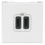 MOSAIC - Ładowarka USB 2400 mA Typ-C Biały