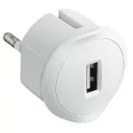 MINI ŁADOWARKA WTYCZKOWA USB - BIAŁA