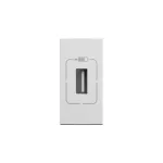 MOSAIC - GNIAZDO ZASILAJĄCE1 X USB 5 V 750 MA - BIAŁY