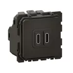 CELIANE 3 - MECHANIZM: GNIAZDO USB C+C POWER DELIVERY Z ZACISKAMI AUTOMATYCZNYMI 20 W