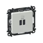 VALENA LIFE - GNIAZDO USB TYP C+C 30 W BIAŁE