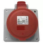 P17 TEMPRA PRO GNIAZDO TABLICOWE 16A 3P+N+Z 400V IP44