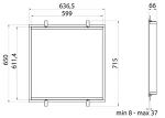 Diana Flat LED Akcesoria (Ramka do montażu w suficie G-K)