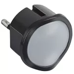 LAMPKA LED Z REGULACJĄ DO GNIAZD 2P+Z - CZARNA