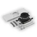 Ścianka boczna+wpust 1xśr.27-66mm, dla boku 300 mm, szare szpilki 2szt., Cubo P