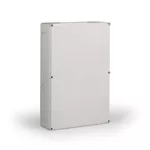 Obudowa kompletna, 400x600x132 mm, przetłoczenia, szara pokrywa, PC