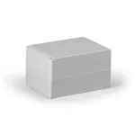 Obudowa kompletna, 125x175x100 mm, szara pokrywa, boki gładkie, PC
