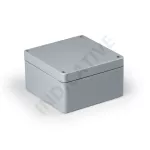 Obudowa Cubo H kompletna, gładkie boki, aluminium, 120x122x82 mm