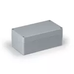Obudowa Cubo H kompletna, gładkie boki, aluminium, 120x220x91 mm