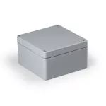 Obudowa Cubo H kompletna, gładkie boki, aluminium, 160x260x91.5 mm