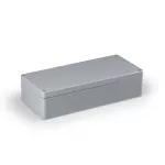 Obudowa Cubo H kompletna, gładkie boki, aluminium, 200x230x180 mm
