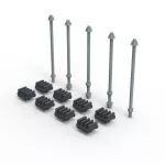 XL3S ZESTAW ADAPTERÓW DO SZYN CU 75-125X5MM