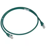 LCS KABEL KROSOWY KAT. 6A U/UTP 1M LS0H ZIELONY