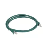 LCS KABEL KROSOWY KAT. 6A U/UTP 2M LS0H ZIELONY