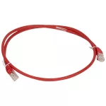 LCS KABEL KROSOWY KAT. 6A U/UTP 1M LS0H CZERWONY