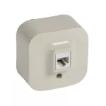FORIX IP20 - GNIAZDO 1XRJ11 KREMOWE