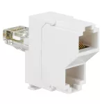 LCS:DUBLER 1X2RJ45 KOMP/KOMP