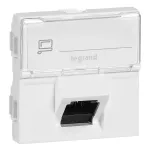 M45: 2M 1XRJ45 KAT. 6A STP BIAŁE 45°
