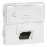 M45: 2M 1XRJ45 KAT. 6A UTP BIAŁE 45°