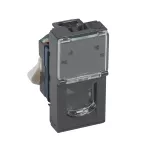 MOSAIC - Gniazdo 1 x RJ 45 kat. 6 FTP - 1 modułowe - Antracyt